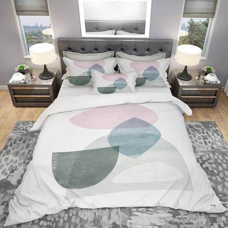 Distressed Dream I - Geometric Duvet Cover Set