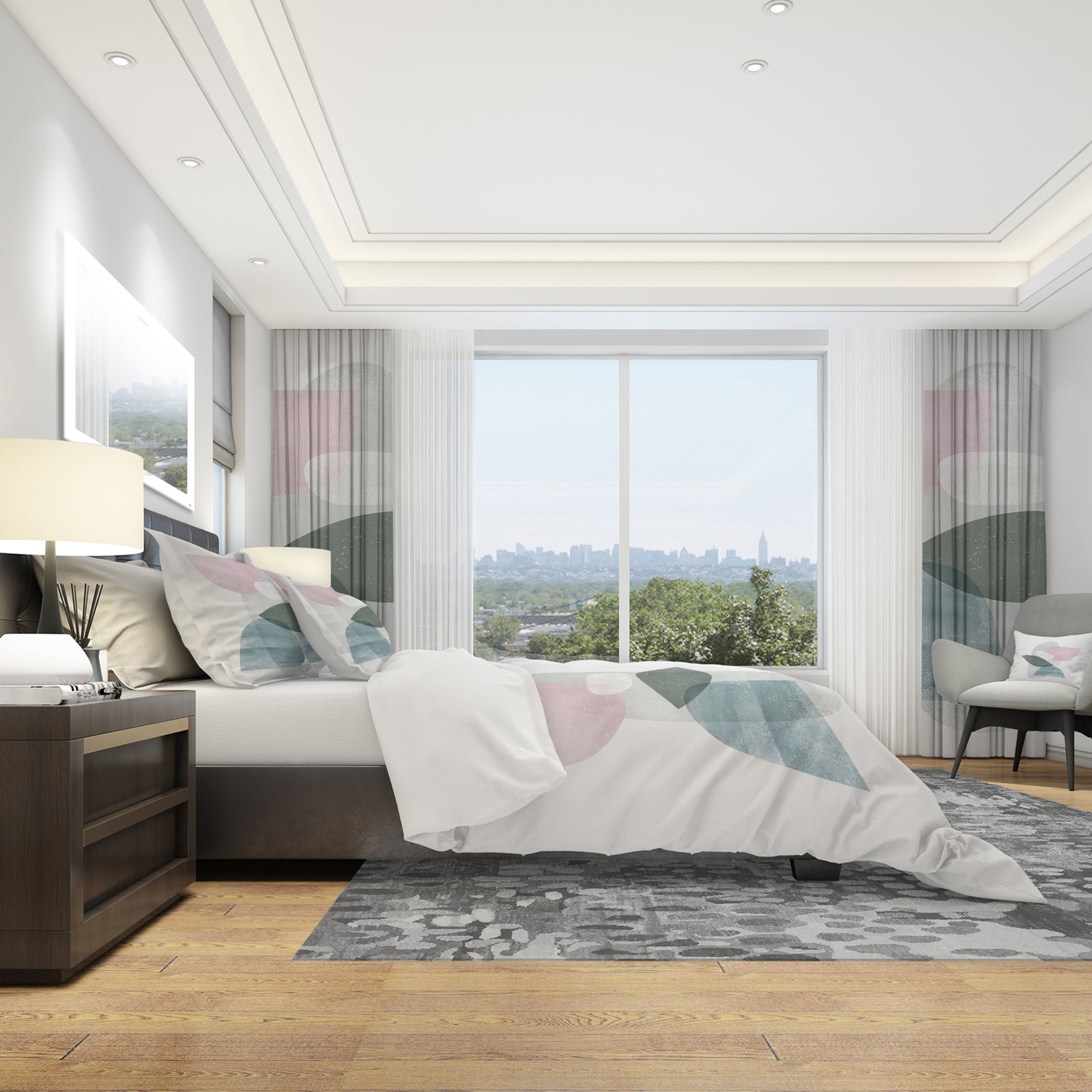 Distressed Dream II - Geometric Duvet Cover Set