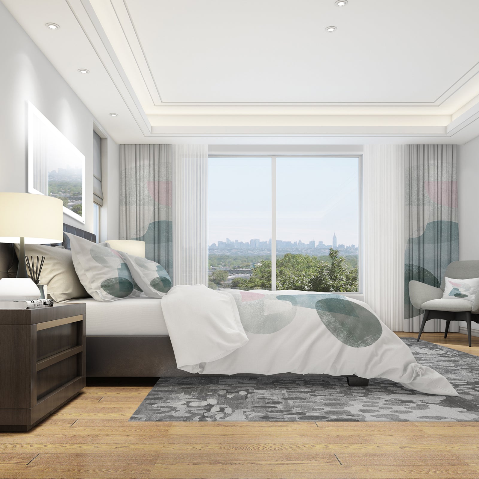 Distressed Dream III - Geometric Duvet Cover Set