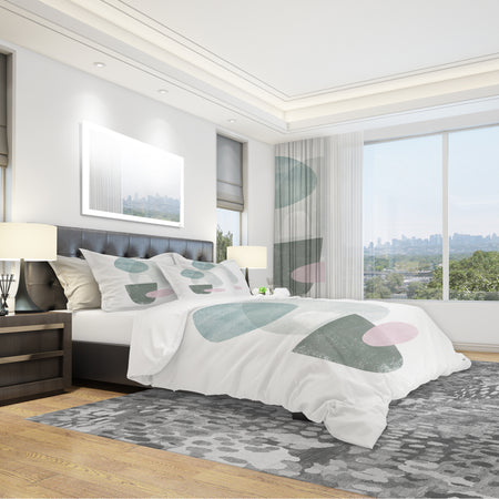 Distressed Dream IV - Geometric Duvet Cover Set