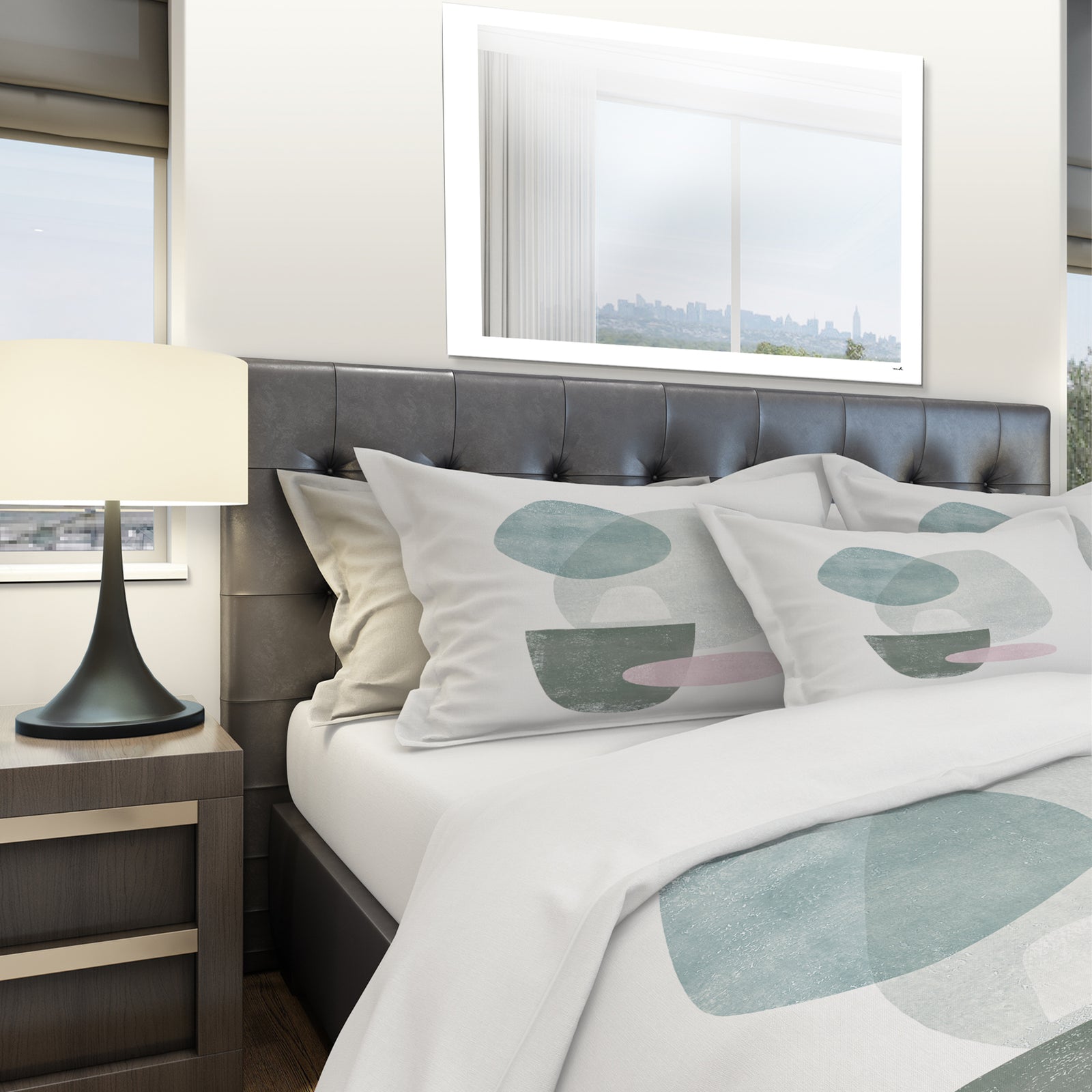 Distressed Dream IV - Geometric Duvet Cover Set