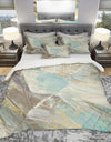 Blue Geometric Water - Geometric Duvet Cover Set