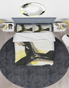 Glam Black and Yellow I - Glam Duvet Cover Set