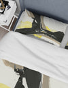 Glam Black and Yellow I - Glam Duvet Cover Set