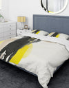 Glam Black and Yellow II - Glam Duvet Cover Set