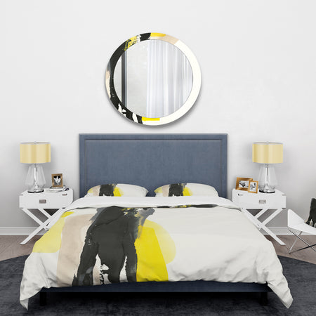 Glam Black and Yellow II - Glam Duvet Cover Set
