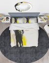 Glam Black and Yellow II - Glam Duvet Cover Set