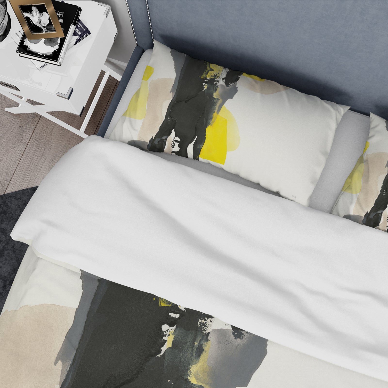 Glam Black and Yellow II - Glam Duvet Cover Set