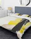 Glam Black and Yellow III - Glam Duvet Cover Set