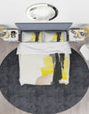 Glam Black and Yellow III - Glam Duvet Cover Set