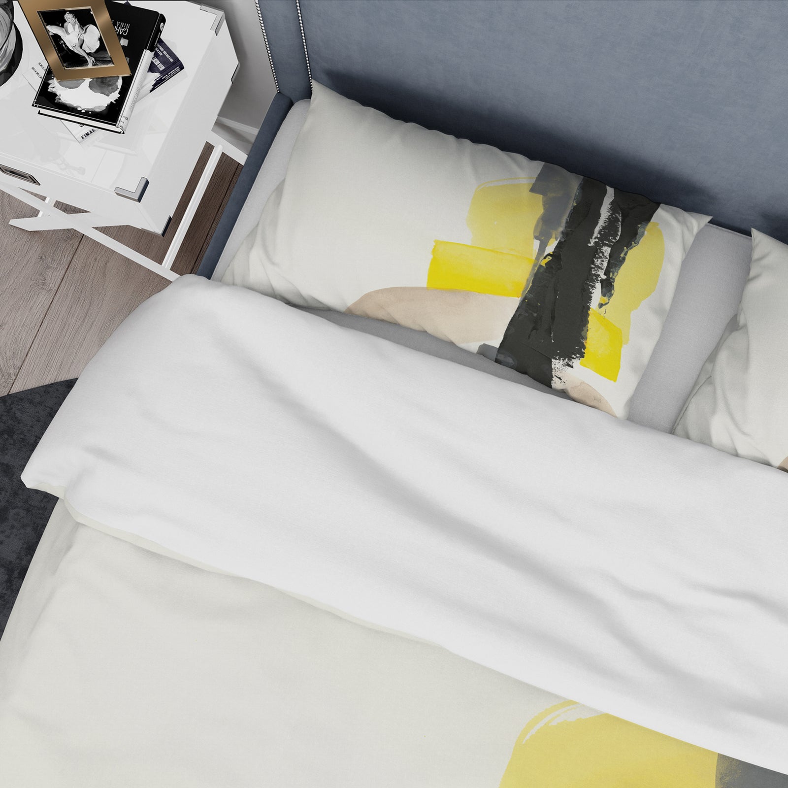 Glam Black and Yellow III - Glam Duvet Cover Set