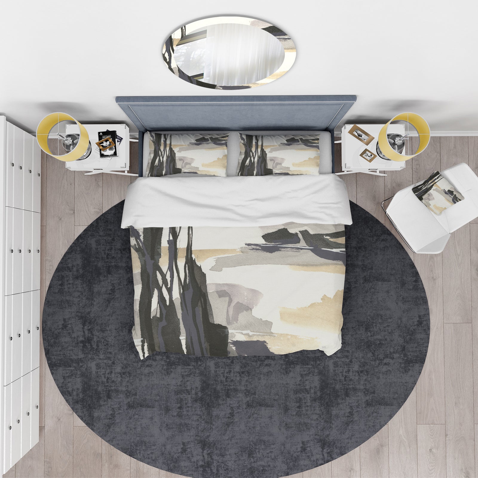 Glam Dancing shape II - Glam Duvet Cover Set