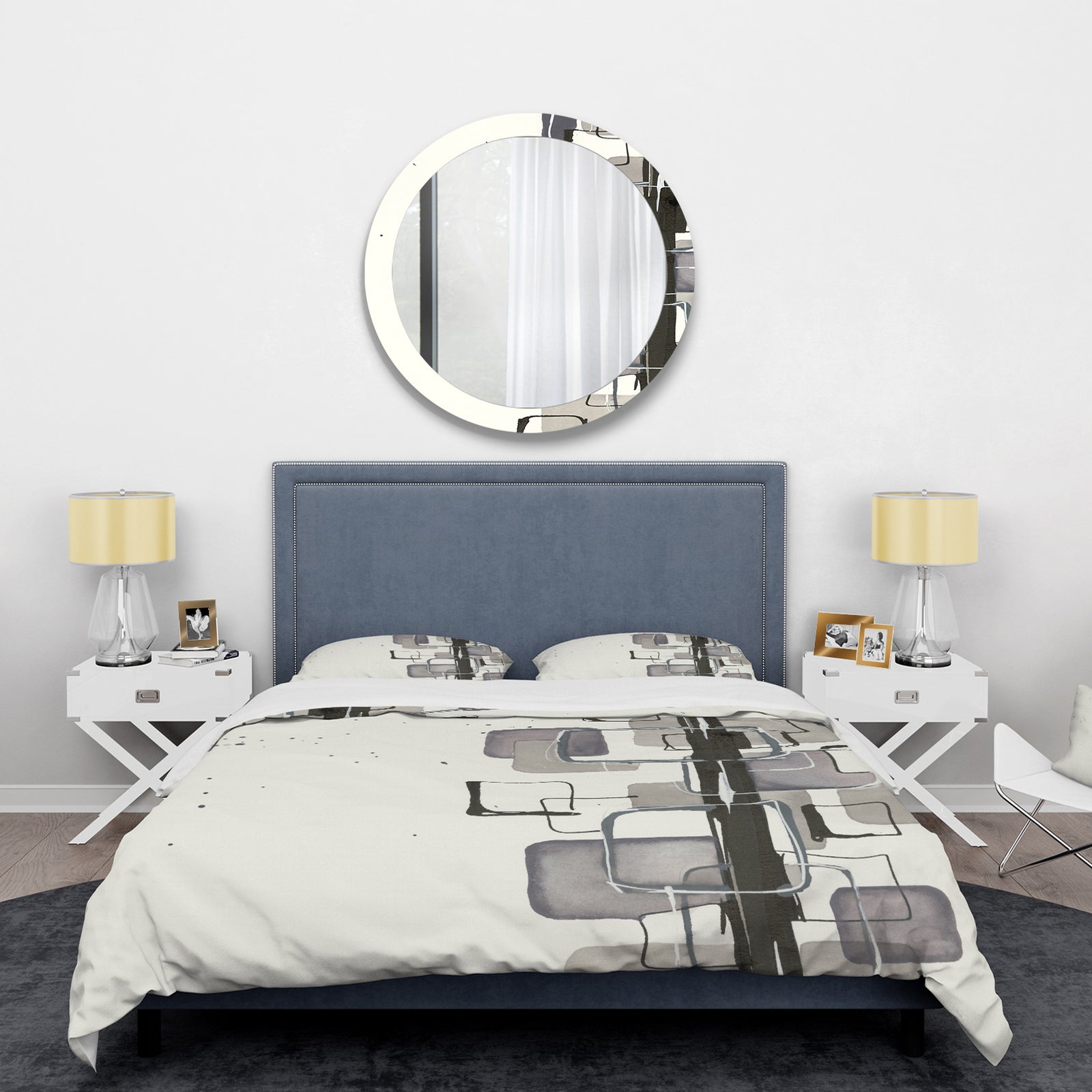 Glam Dancing shape III - Glam Duvet Cover Set