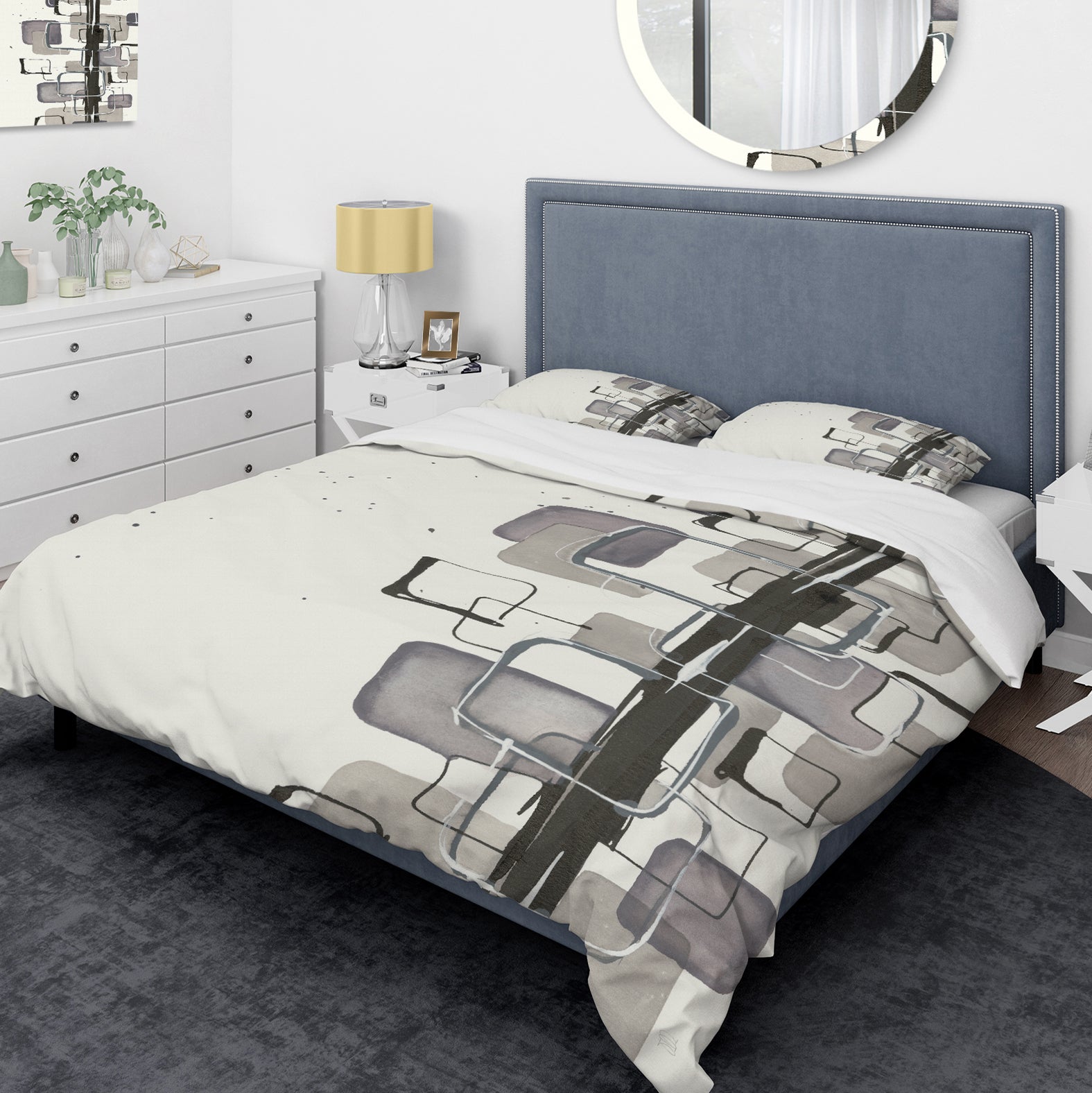 Glam Dancing shape III - Glam Duvet Cover Set
