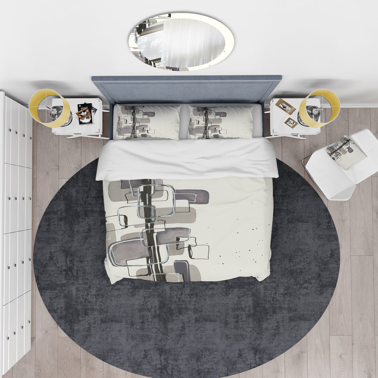 Glam Dancing shape IV - Glam Duvet Cover Set