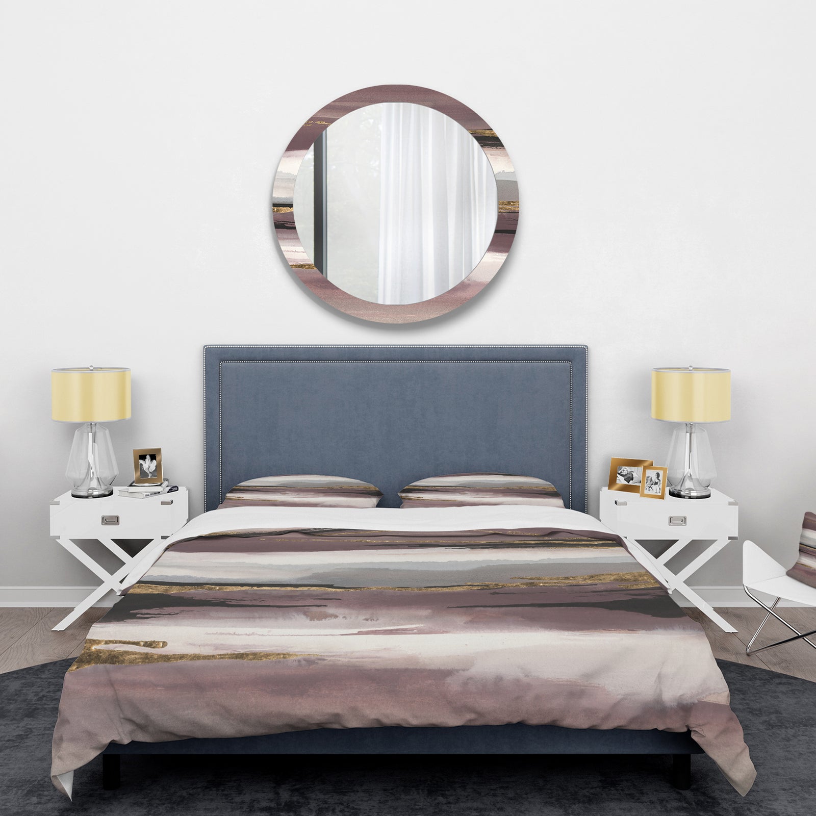 Purple Glam Storm I - Glam Duvet Cover Set