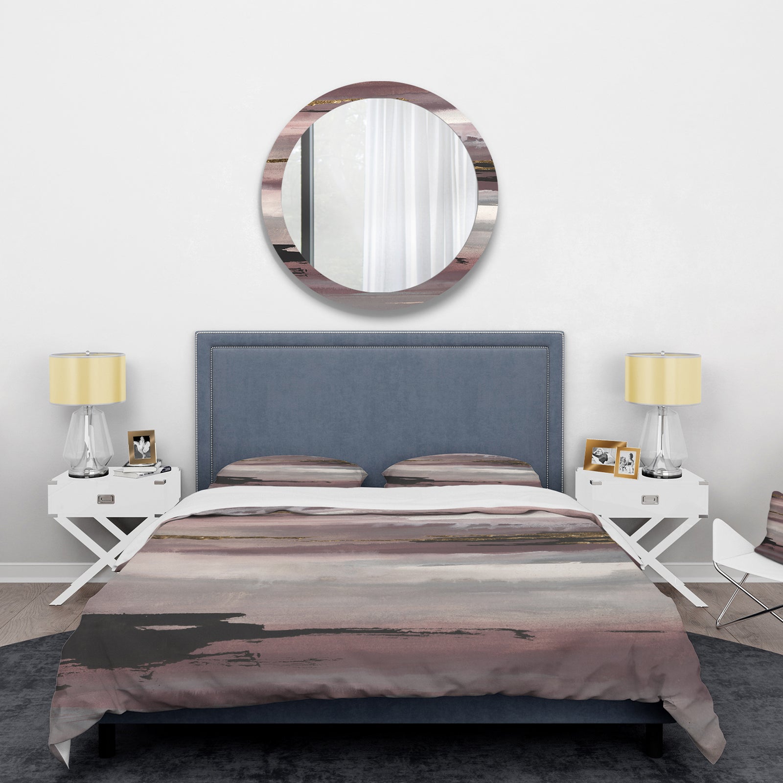Purple Glam Storm II - Glam Duvet Cover Set