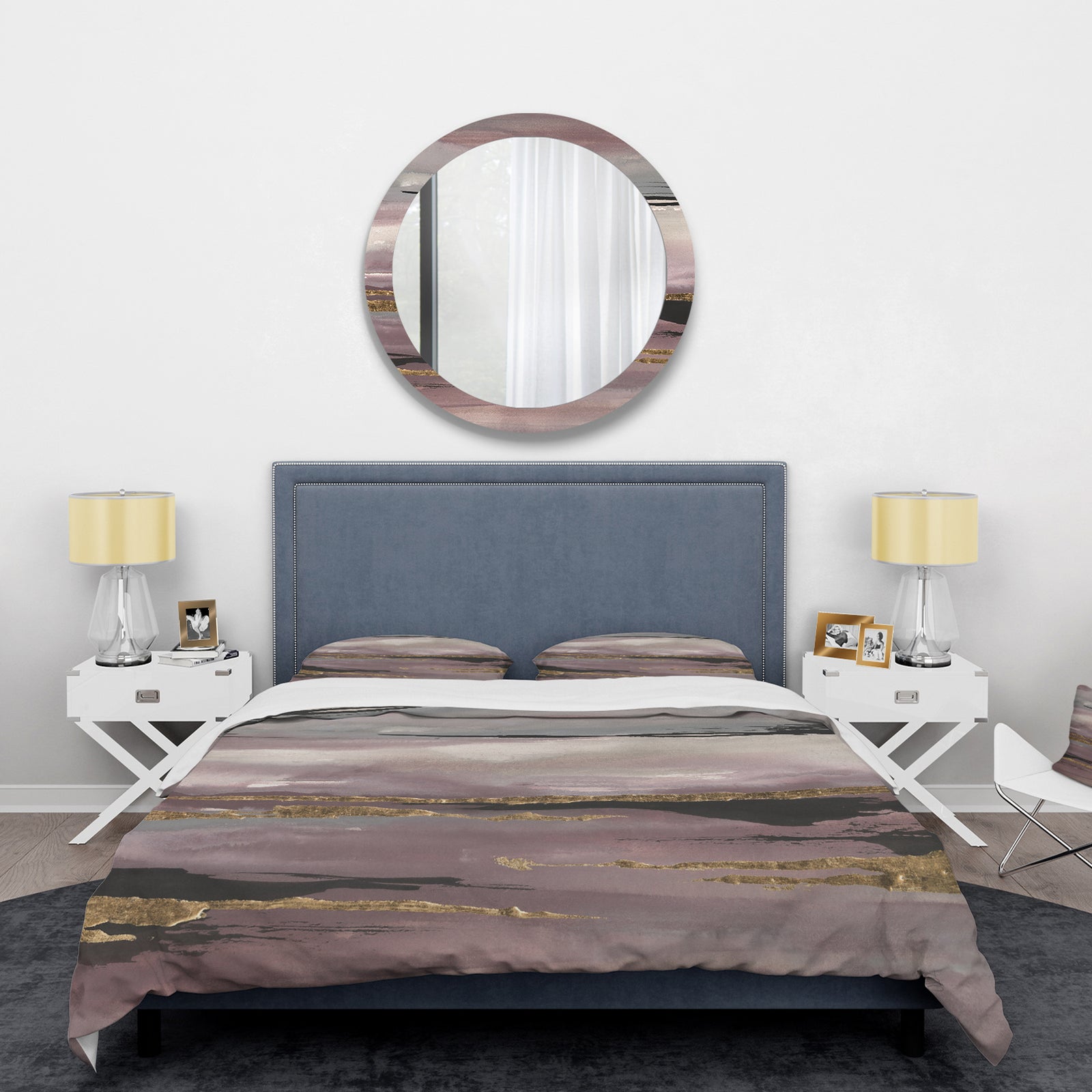 Purple Glam Storm III - Glam Duvet Cover Set