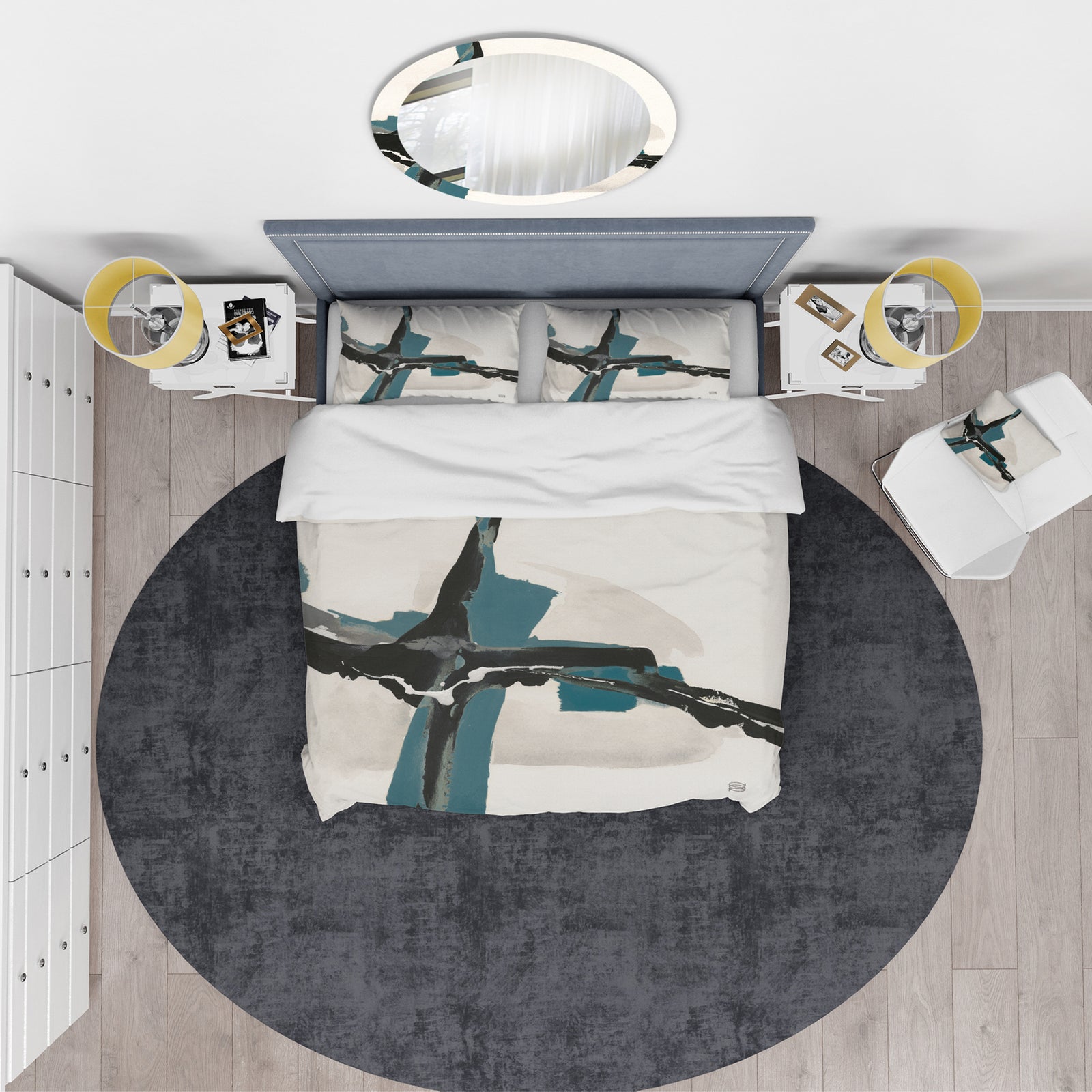 Glam Cerulean I - Glam Duvet Cover Set