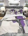 Glam Cerulean I - Geometric Duvet Cover Set