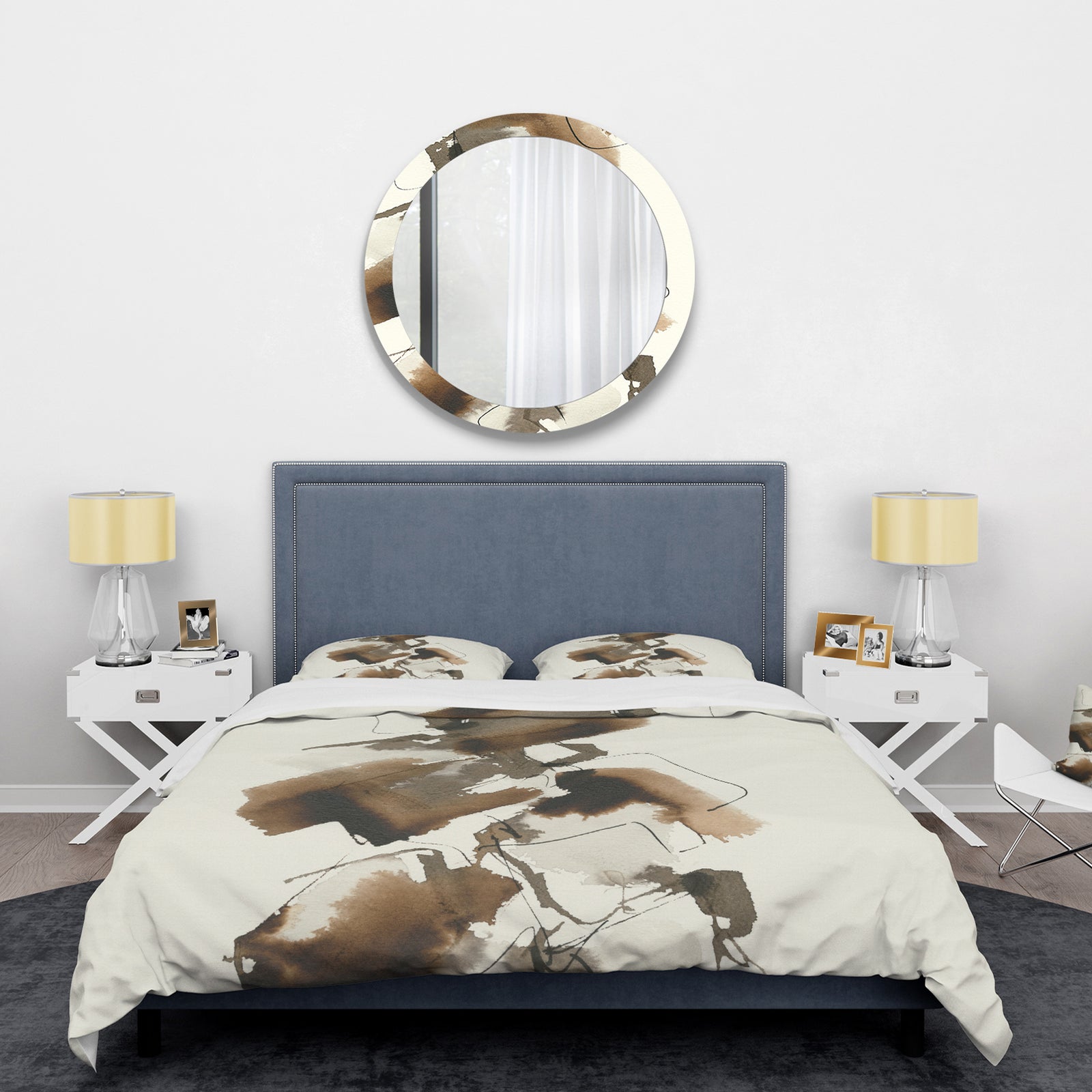 Gold Glam Squares I - Glam Duvet Cover Set