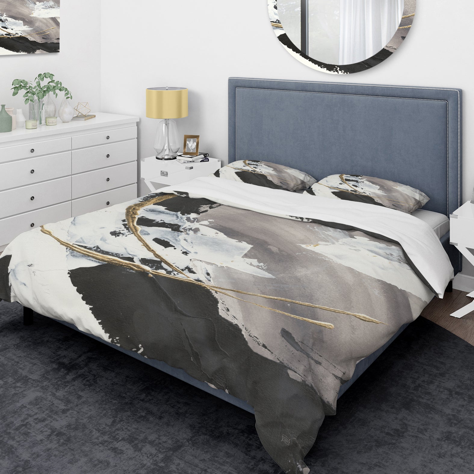 Glam Painted Arcs II - Glam Duvet Cover Set
