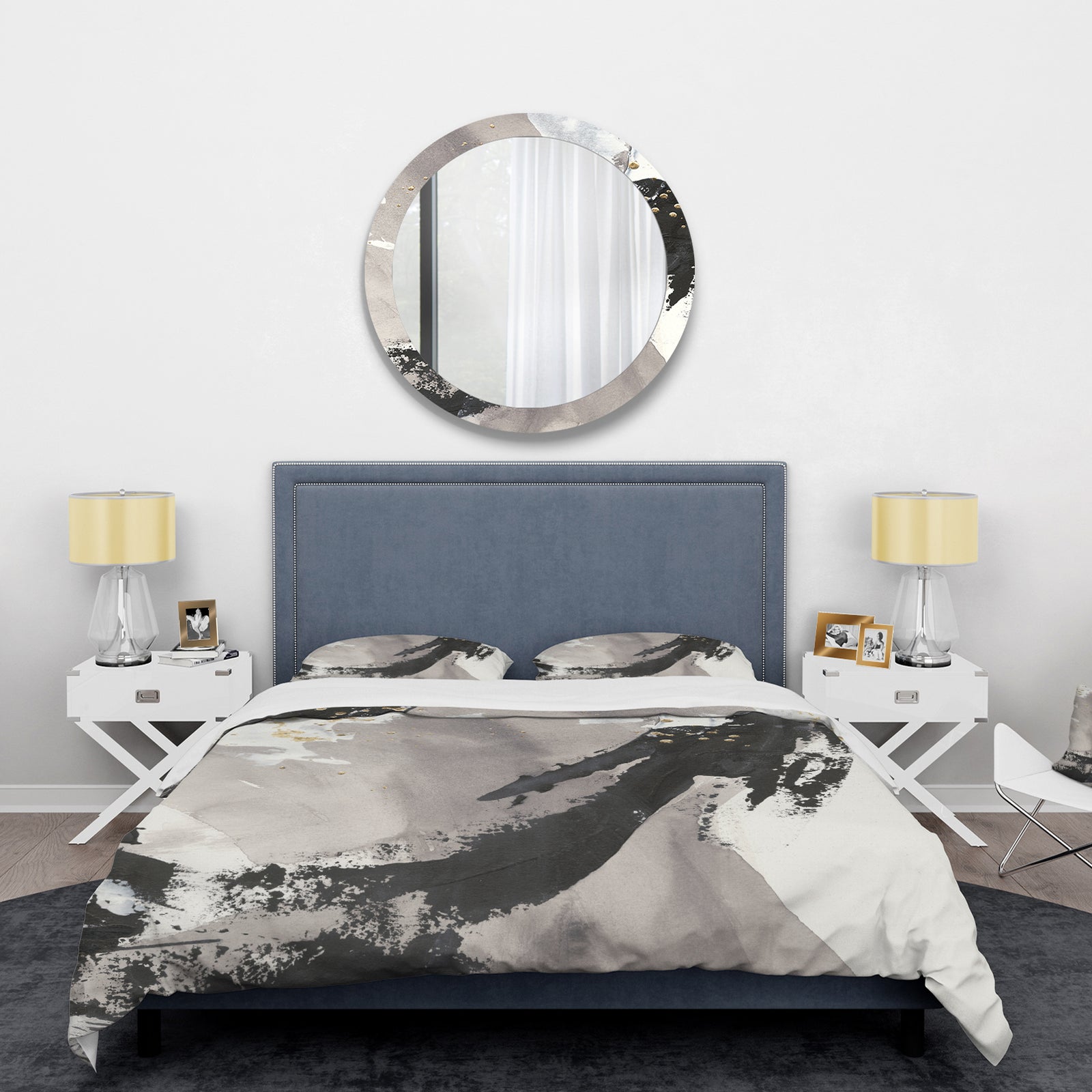 Glam Painted Arcs III - Glam Duvet Cover Set