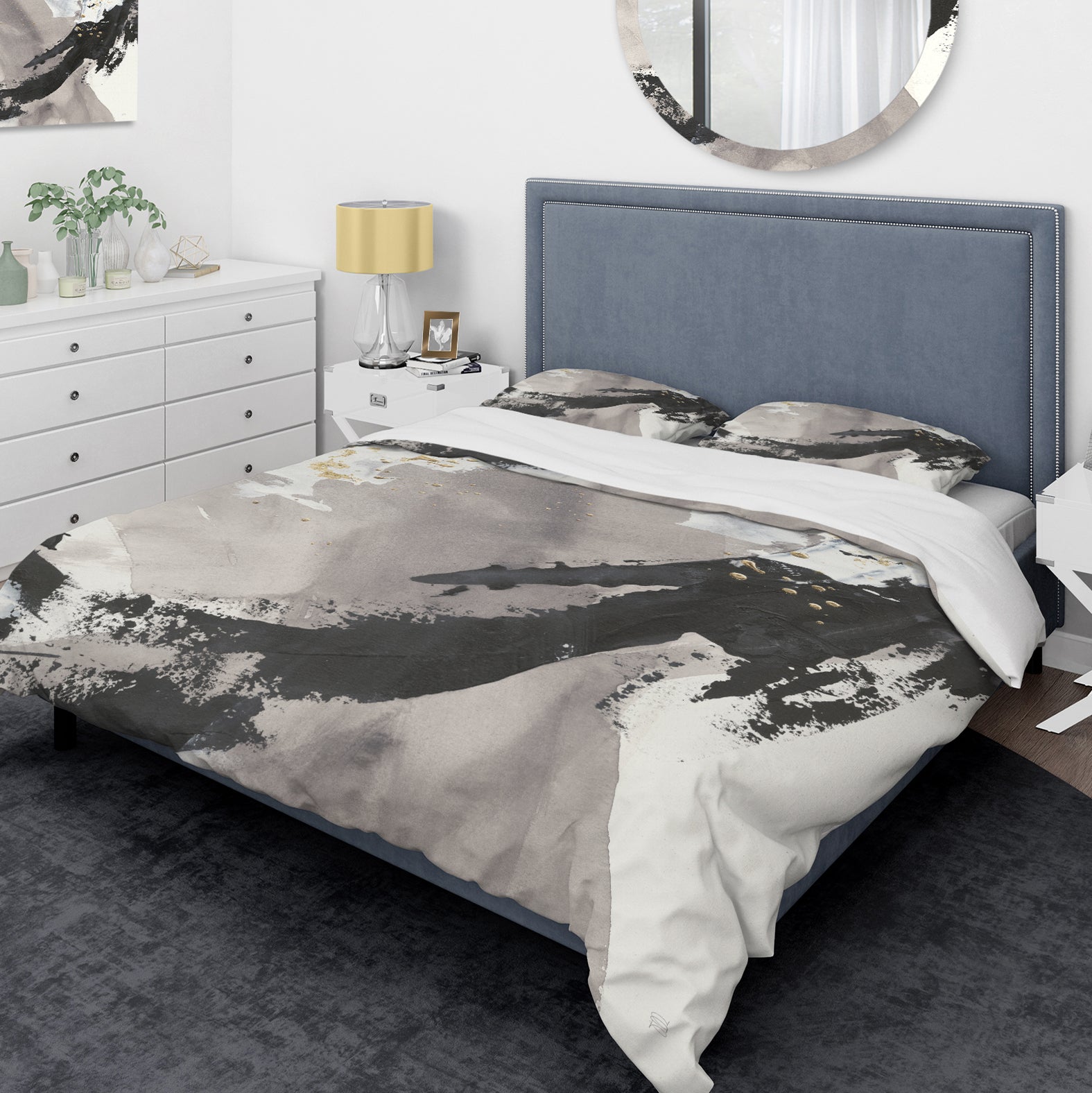 Glam Painted Arcs III - Glam Duvet Cover Set