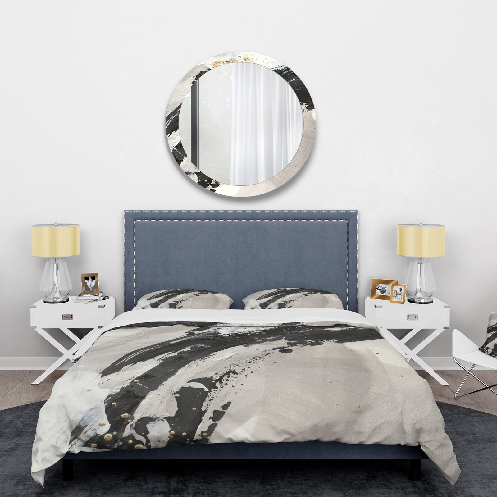 Glam Painted Arcs IV - Glam Duvet Cover Set