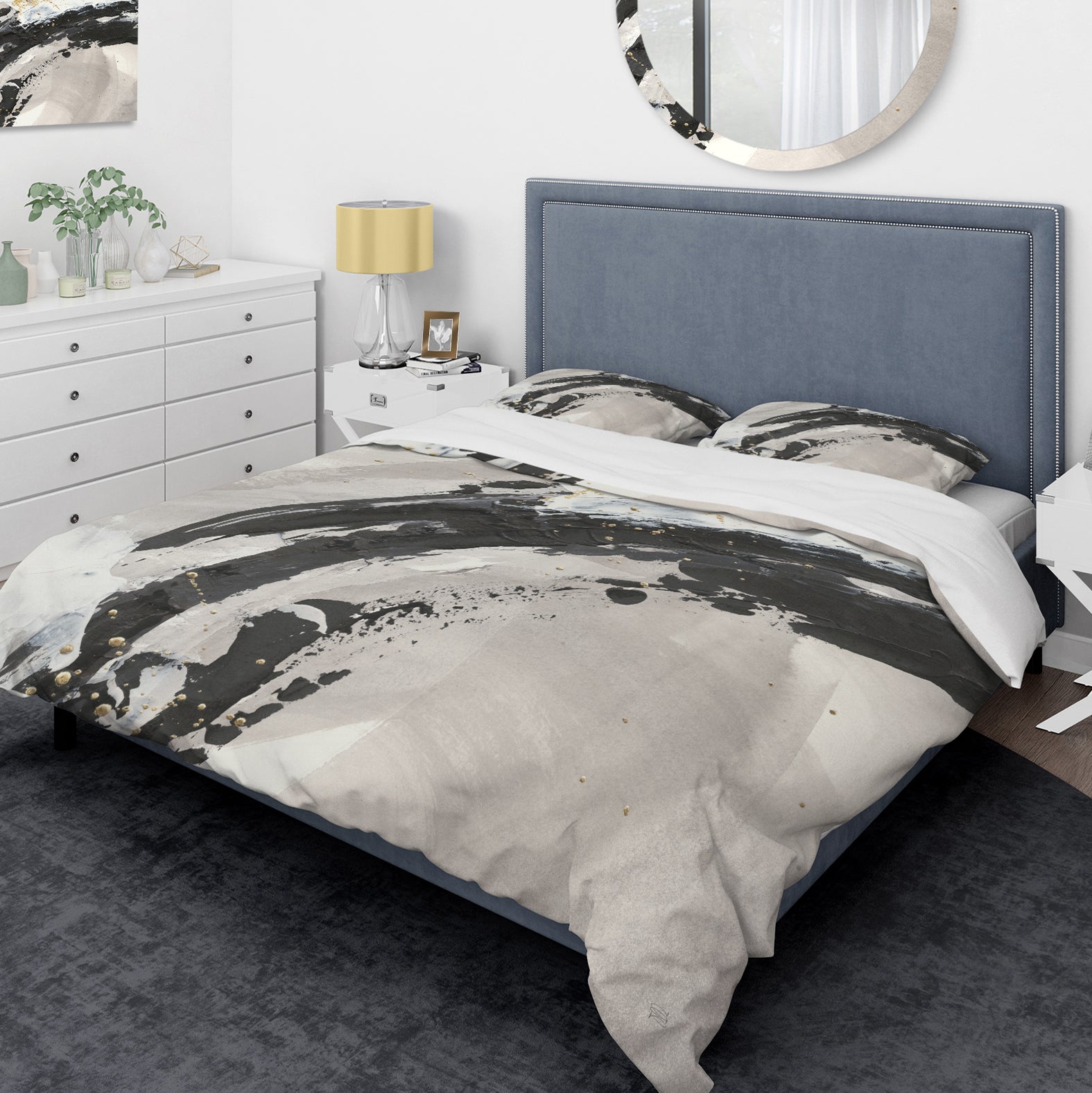 Glam Painted Arcs IV - Glam Duvet Cover Set