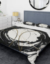 Gold Metallic Circle - Glam Duvet Cover Set