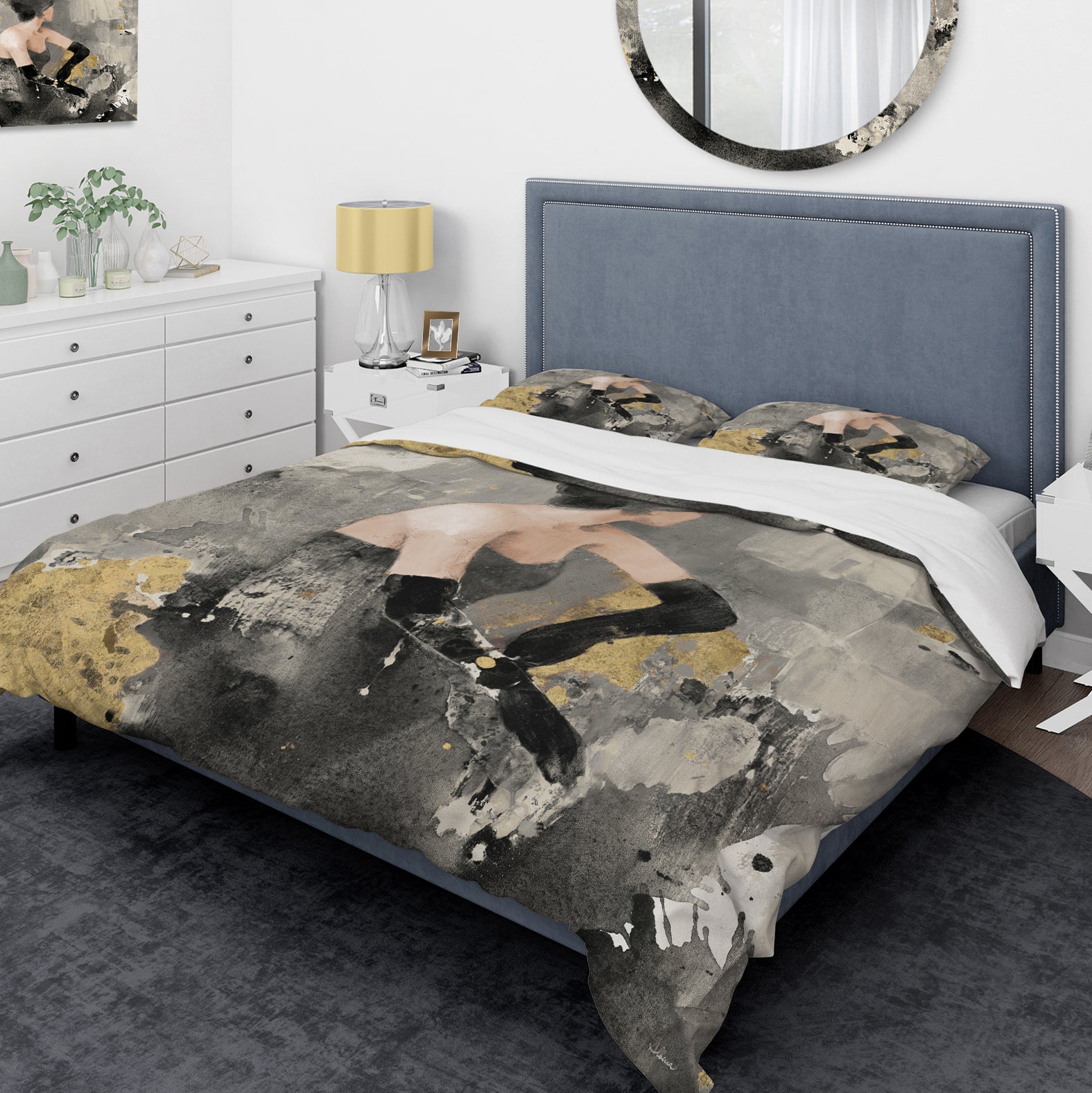 Gold Fashion Dance - Glam Duvet Cover Set