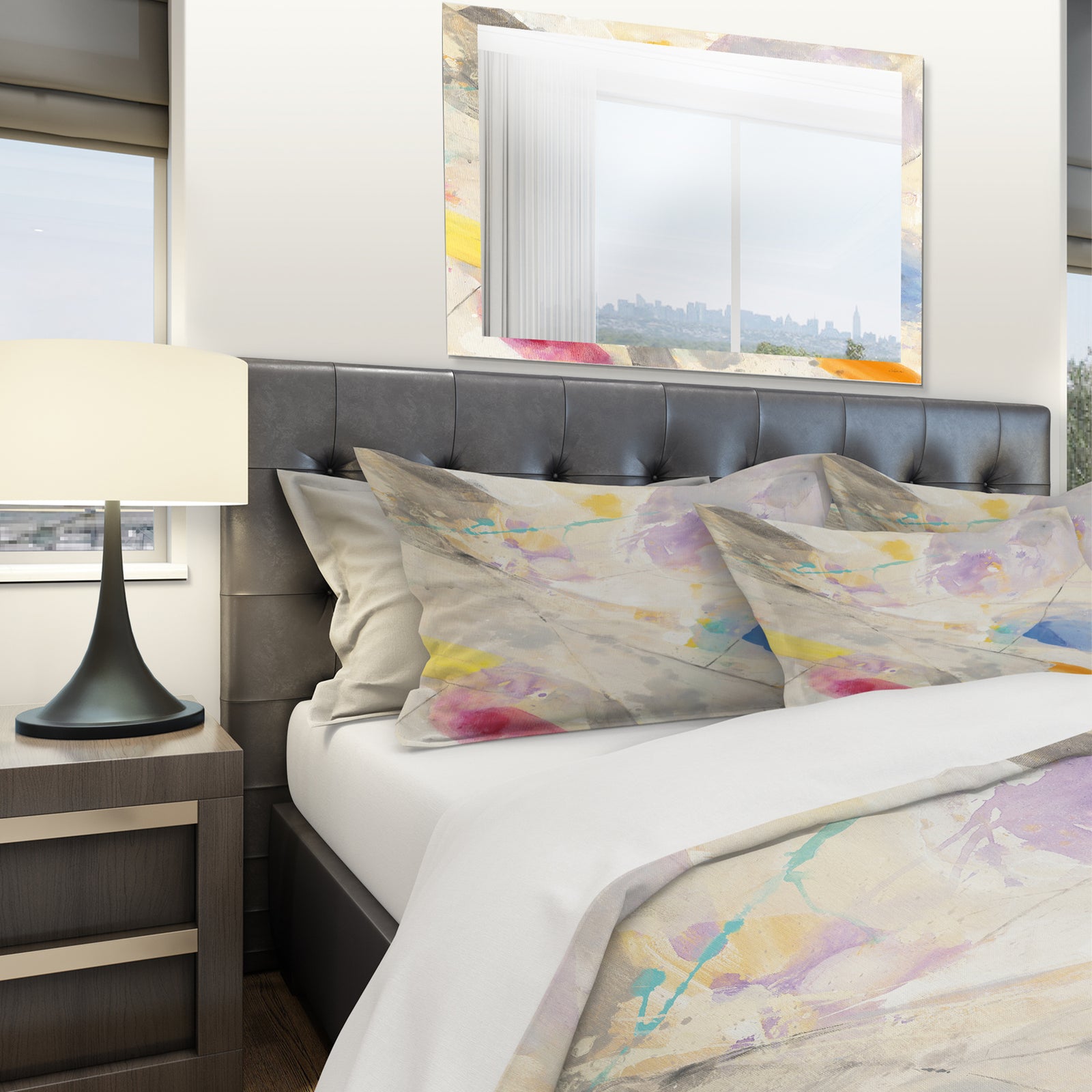 Spring Minimalist Confetti I - Geometric Duvet Cover Set