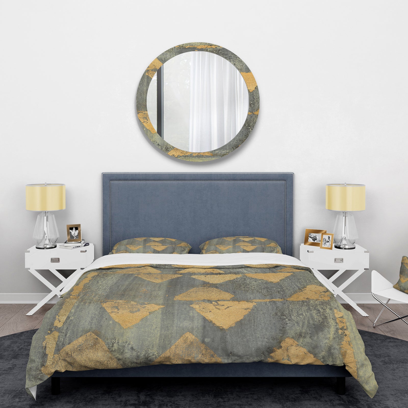 Glam Metallic Form I - Glam Duvet Cover Set