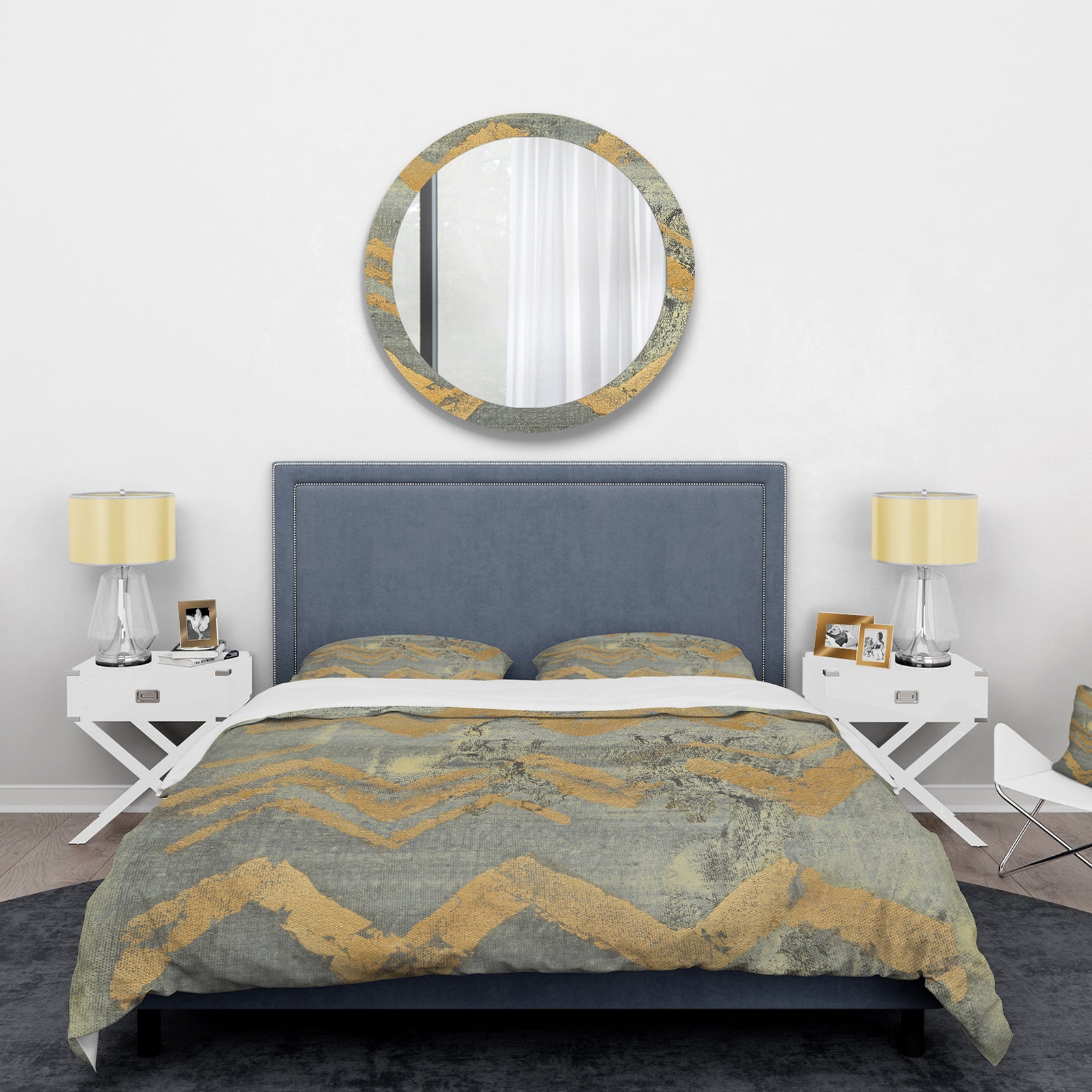 Glam Metallic Form III - Glam Duvet Cover Set