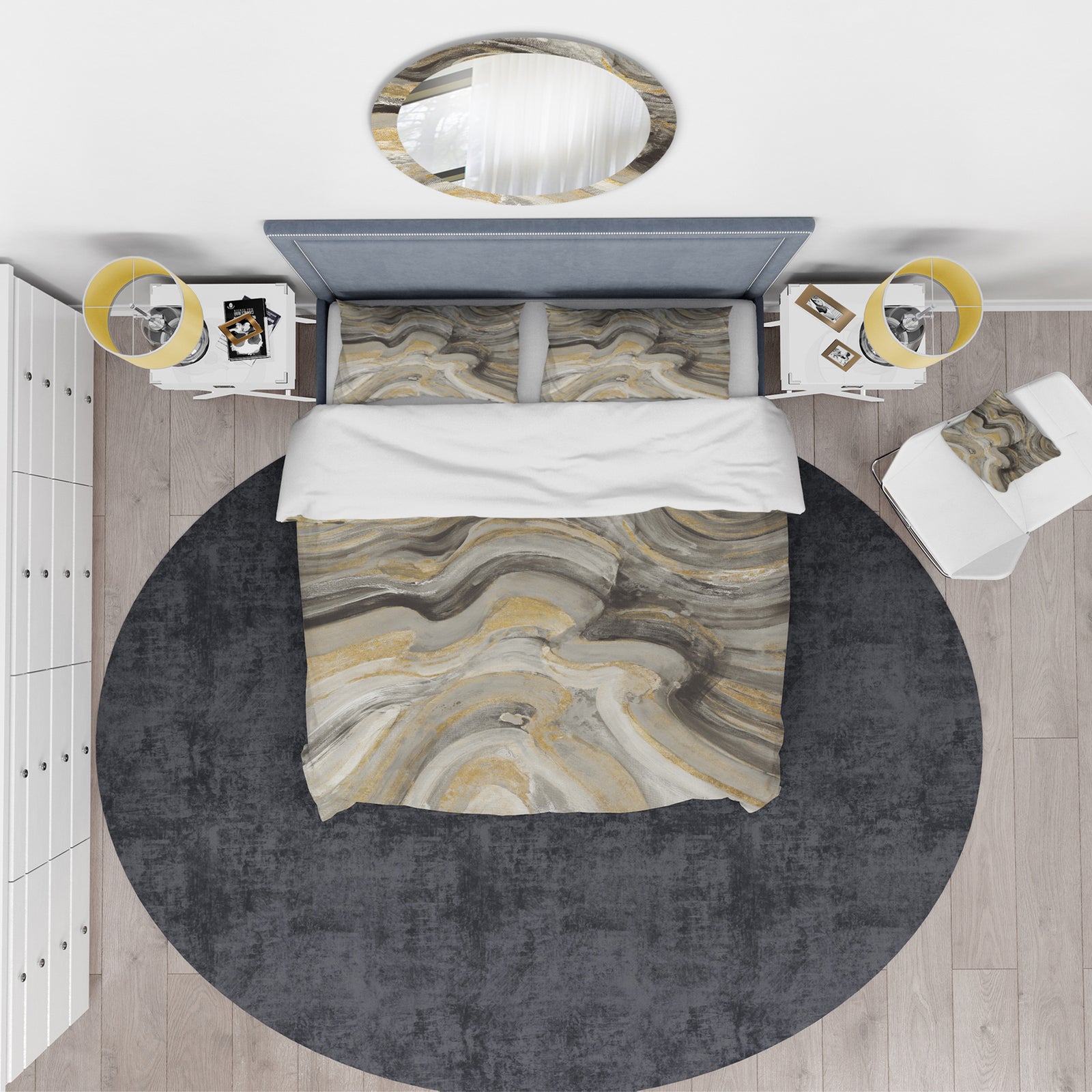 Glam Gold Canion - Glam Duvet Cover Set