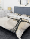 Creamy Tan Form I - Glam Duvet Cover Set