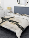 Creamy Tan Form II - Glam Duvet Cover Set