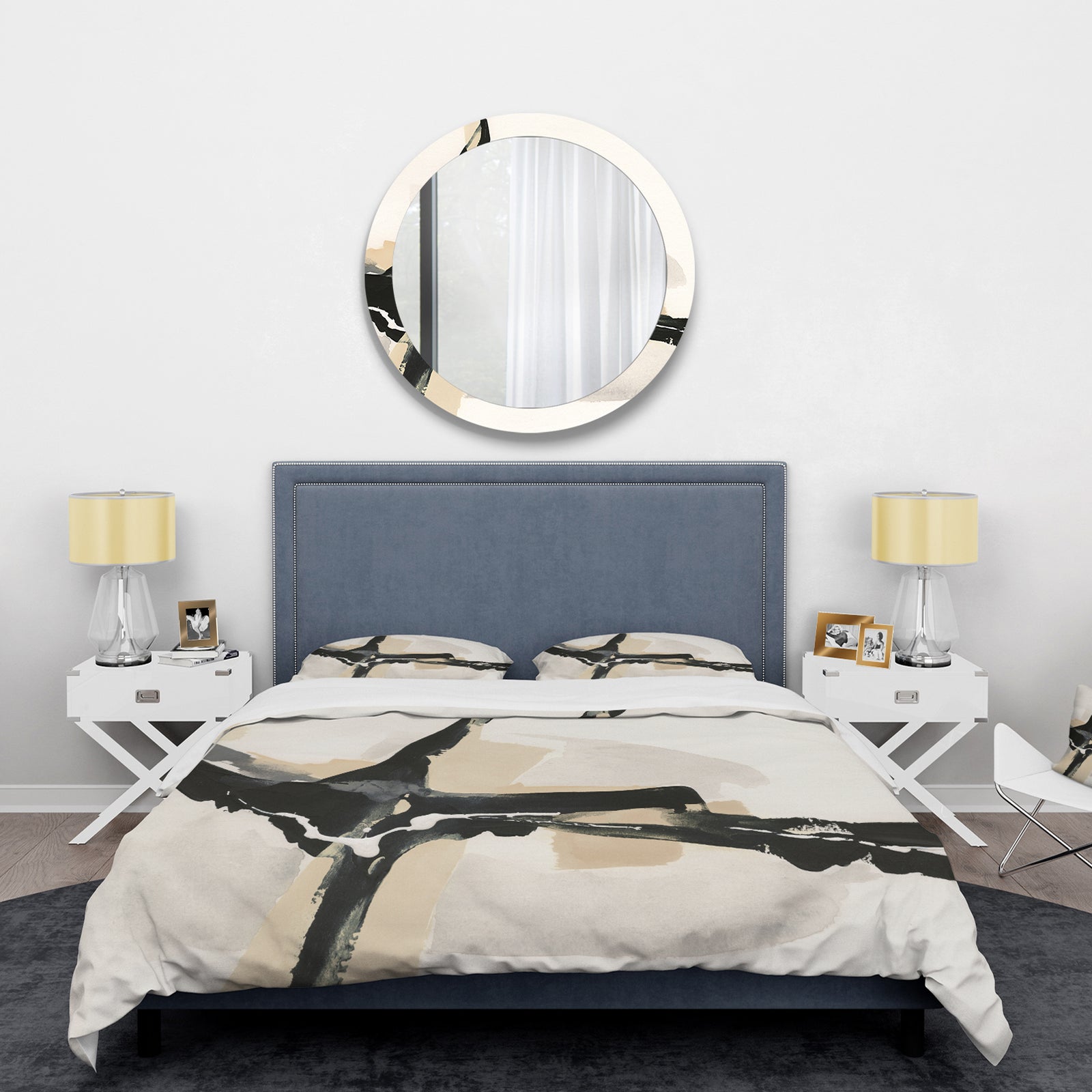 Creamy Tan Form II - Glam Duvet Cover Set