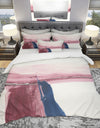 Patch of Dirty Pink I - Geometric Duvet Cover Set