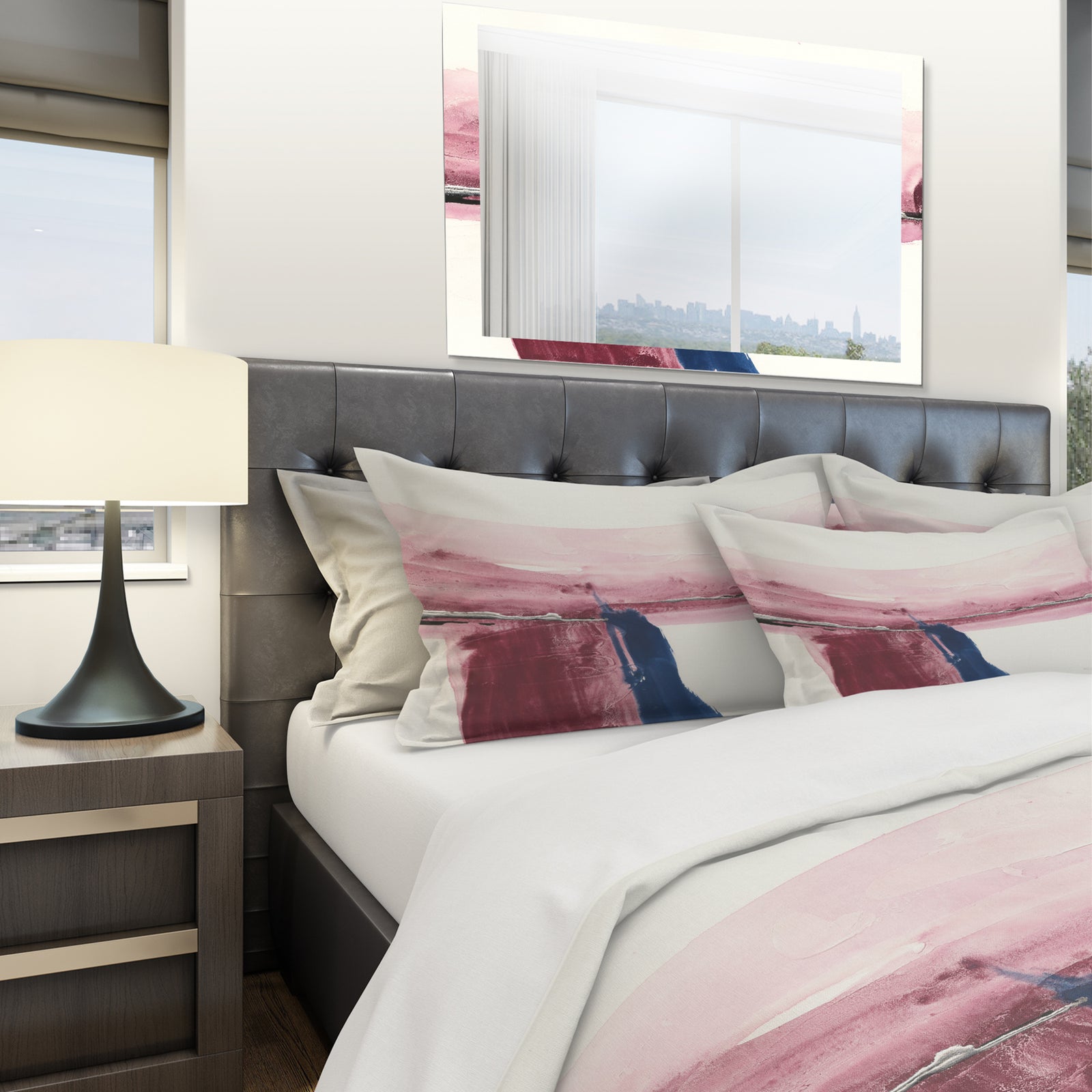 Patch of Dirty Pink I - Geometric Duvet Cover Set