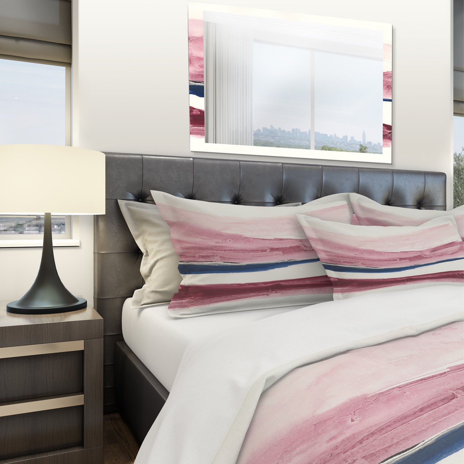 Patch of Dirty Pink II - Geometric Duvet Cover Set