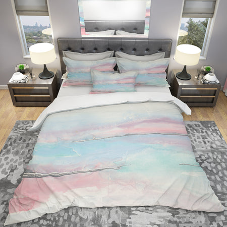 Metallic Shabby Pink II - Shabby Duvet Cover Set