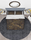 Glam Gold Chandelier - Glam Duvet Cover Set