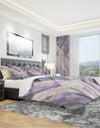 Geometric Purple Glacier - Geometric Duvet Cover Set