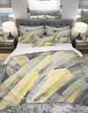 Geometric Beige Glacier - Geometric Duvet Cover Set