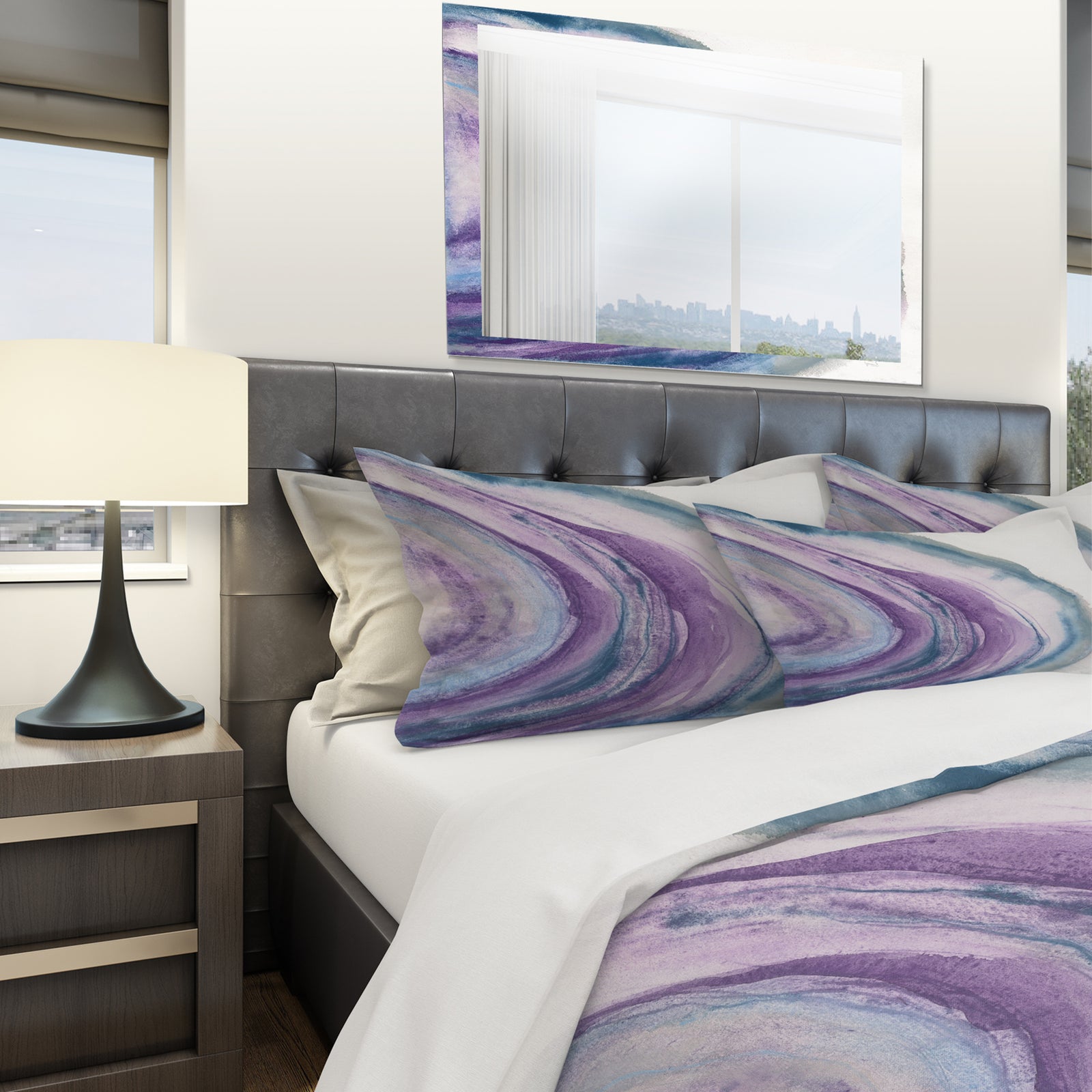 Watercolor Geode I - Geometric Duvet Cover Set