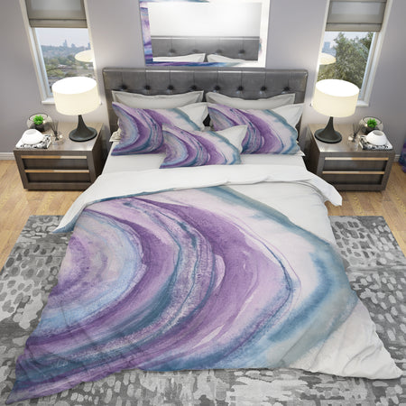 Watercolor Geode I - Geometric Duvet Cover Set