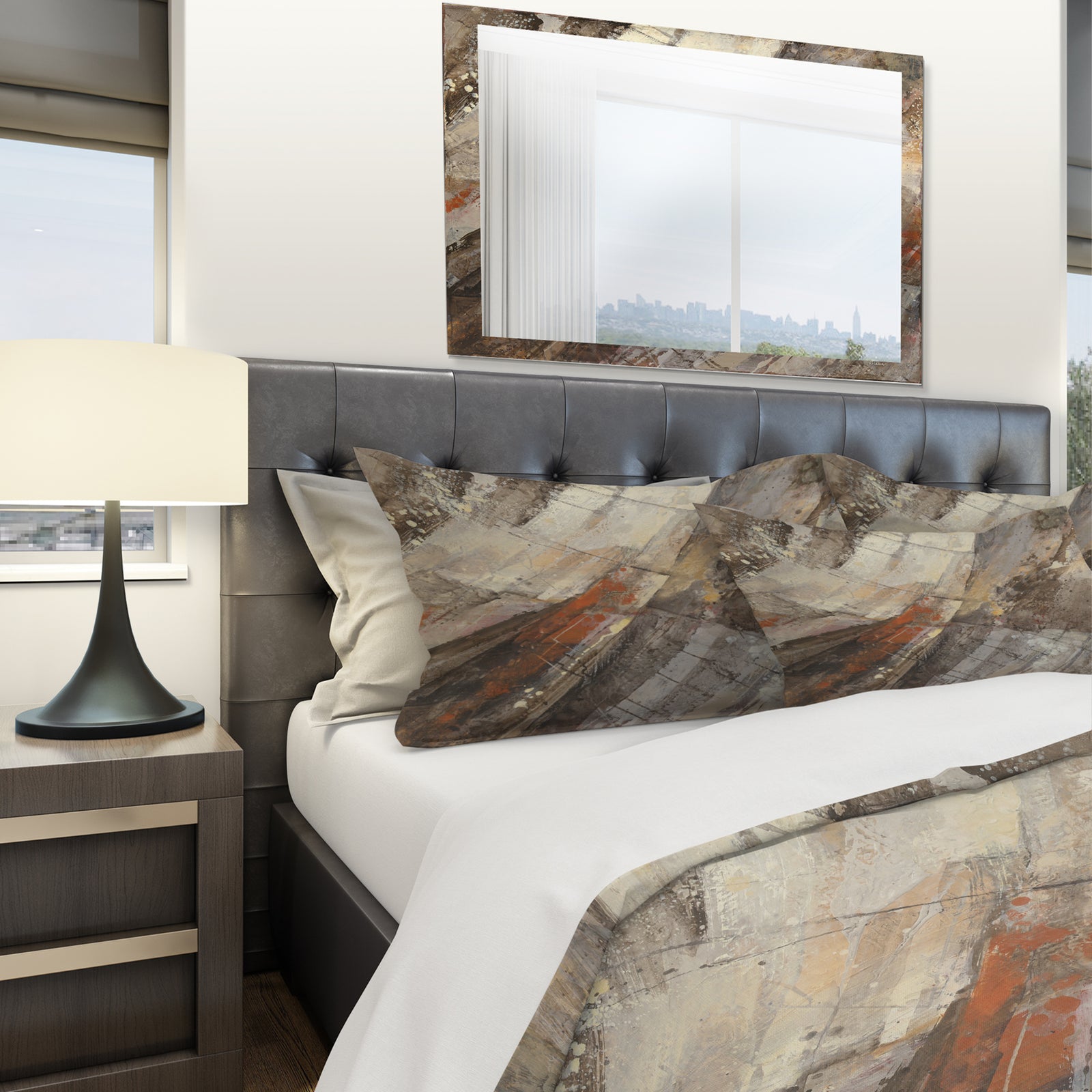 Fire and Ice Minerals III - Geometric Duvet Cover Set