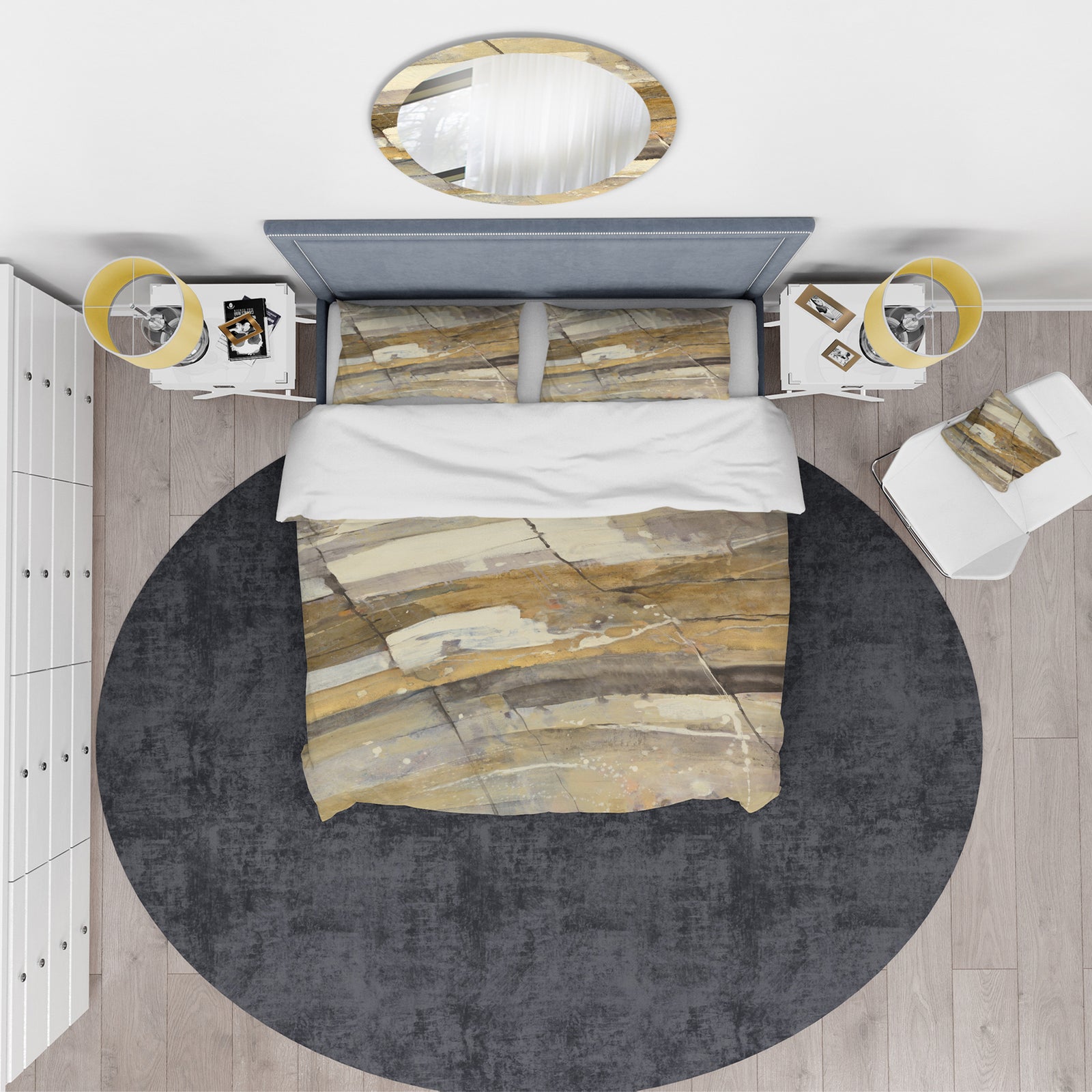Fire and Ice Minerals V - Glam Duvet Cover Set